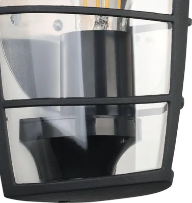 Obrázok produktu pre EGLO ALORIA, Vonkajšie nástenné osvetlenie, Čierna, Hliník, Plast, IP44, Vchod, Záhrada, Patio, E27