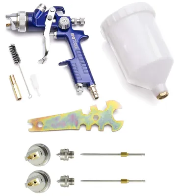 Zdjęcie produktu dla IPOTOOLS Pistolet natryskowy HVLP 1,3 mm z dyszami 1,7 mm i 2,0 mm