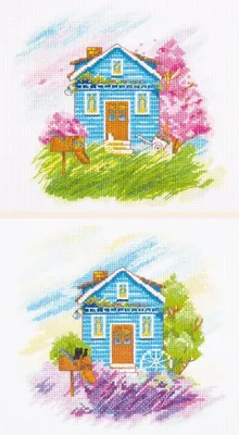 Produktbild von Panna Kreuzstichset "Jahreszeiten: Frühling, Sommer" 39x18cm, Zählmuster