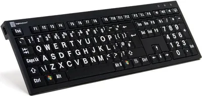 Immagine prodotto di Logickeyboard Tastiera LargePrint USB AŽERTY Francese Nero (LKB-LPWB-BJPU-FR)