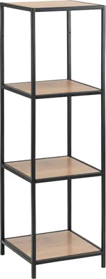 Image de Etagère murale - métal - 37 x 108 cm - avec 4 étagères