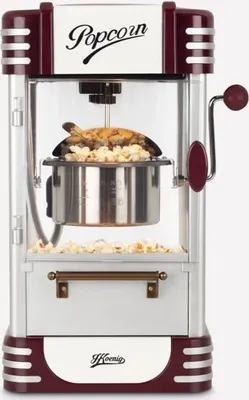 Immagine prodotto di HKoeNIG Popcorn Machine - POP330 - Retro Design - 50g Capacity - Interior Warming Light - 360W