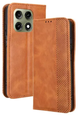 Produktbild von Coverup Vintage Style Klapphülle - Motorola Edge 70 Pro Hülle - Braun