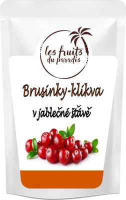 Obrázek produktu pro Brusinky (klikva) slazené jablečnou šťávou 500 g LES FRUITS DU PARADIS