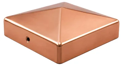 Produktbild von Pfostenkappe Kupfer Pyramide 7x7 Abdeckkappe für Pfosten 71mm