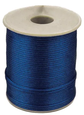 90m Satinschnur Ø2mm, 100% Polyester dunkelblau