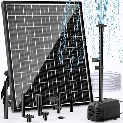 Productafbeelding van Zonne-energie fonteinpomp 20 W, 1200 l/u, 4 sproeipatronen
