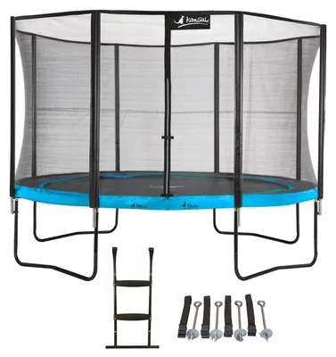 Produktbild von Trampolin Ø 360cm + Sicherheitsnetz + Leiter + Verankerungsset - PUNCHI 360