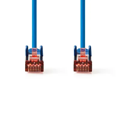 Immagine prodotto di Cavo di rete Nedis CAT6 - RJ45 maschio - RJ45 maschio - S/FTP - 10,0 m - Rotondo - LSZH - Blu - Etichetta