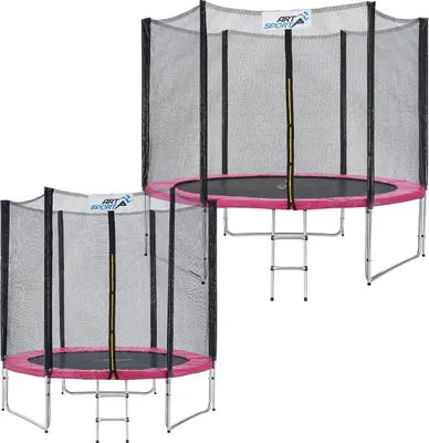 Obrázok produktu pre Vonkajšia trampolína 51366, Ø 244/305 cm, so sieťou, krytom hrán, rebríkom a tyčami