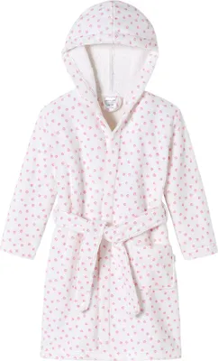 Produktbild von Schiesser Kids Girls Bademantel Weicher Velour für besten Tragekomfort, Große Kapuze sorgt für Wärme, Praktische Tasche für kleine Schätze