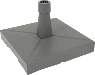 Image de Pied de parasol plastique/béton - 20 kg - Anthracite - 49x49 cm