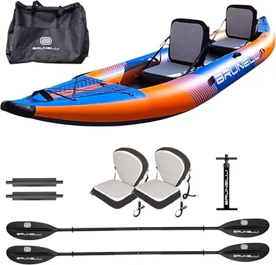 Produktbild von 2 Personen Kajak aufblasbar Komplettset Drop-Stitch Kanu Kayak Tour Paddelboot