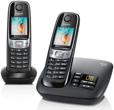 Produktbild von Gigaset CL660A Duo, Analoges/DECT-Telefon, Kabelloses Mobilteil, Freisprecheinrichtung, 400 Eintragungen, Anrufer-Identifikation, Grau