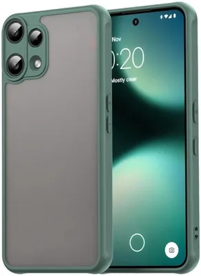 Produktbild von Hülle für Nothing Phone (3a) Lite - Phonesta AirFrost Semi-Transparent Back Cover - Matt Grün