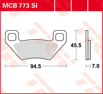 Immagine prodotto di TRW Pastiglia freno Trw Sinter Mcb 773 Si