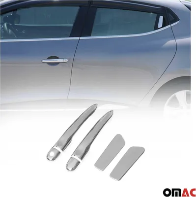 Zdjęcie produktu dla Nakładki na klamki drzwi do Renault Clio 2012-2019 4-drzwiowe stal nierdzewna 6x