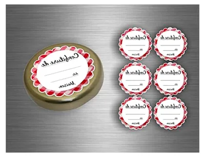 Produktbild von Selbstklebende Etiketten für Konfitüre und Konserven – 96 Stück