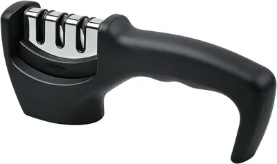 Imagen del producto de Afilador manual para cuchillos, con mango ergonómico, ideal para cuchillos de cocina y uso doméstico