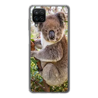 Produktbild von MuchoWow® Handyhülle Schutzhülle Hülle für Samsung Galaxy A12 Koala - Blätter - Kinder - Jungen - Mädchen Silikon Softcase Handy Hülle - Bild