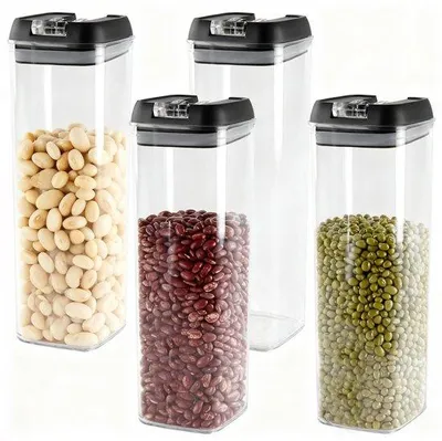 Productafbeelding van 4 Stuks Airtight Voedselopslagcontainers 1.9L