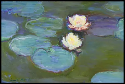 Immagine prodotto di Poster 91,5x61cm Nympheas, Monet Vintage per il salotto