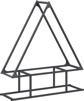 Produktbild von vidaXL Brennholzregal Anthrazit 80x25x90 cm Kaltgewalzter Stahl