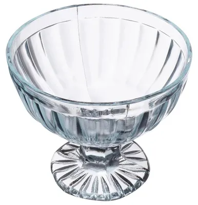 Obrázok produktu pre Sklenené poháre na zmrzlinu – dezertné misky – 180 ml – sada 3 kusov