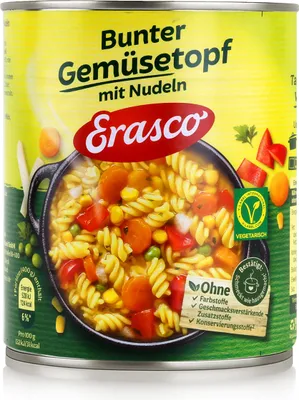 Produktbild von Erasco bunter Gemüsetopf mit Nudeln 800g Fertigessen (1er Pack)
