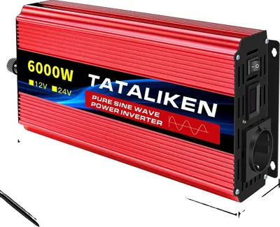 Obrázok produktu pre Čistý sinusový menič, vysoká účinnosť, kompaktný dizajn, 12 V, 6000 W, 220 V