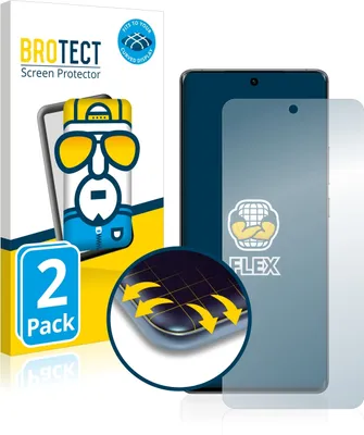 Produktbild von 2x BROTECT Fullscreen Schutzfolie für Vivo X60 Pro Plus 5G Displayschutz Folie Fullcover Klar Transparent