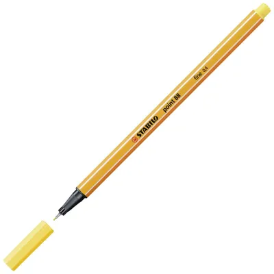 Zdjęcie produktu dla STABILO point 88, Żółty, Pomarańczowy, Żółty, Sześciokątny, Metal, 0,4 mm, Niemcy
