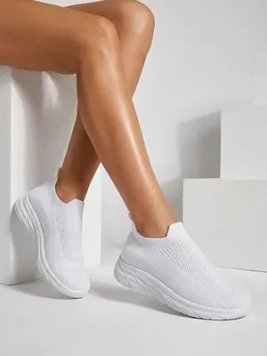 Produktbild von Royalfashion Damen Sport Slip-On Schuhe Weiß, Größe 37