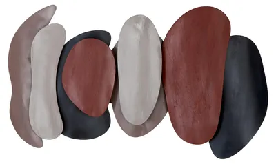 Produktbild von Casablanca by Gilde Wandrelief Bueno anthrazitfarben, braun, creme H. 44 cm, 84307