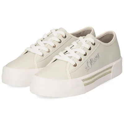 Produktbild von s.Oliver Damen Schnürer 5-23678-38 400 Farbe:Beige Größe: 36