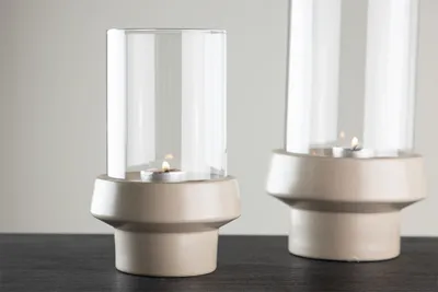 Produktbild von Venture Design, Kerzenständer, Davida, Beige