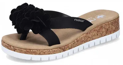 Produktbild von Rieker fsk damen sandalen Pantolette schwarz in Gr. 39