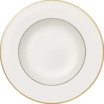 Obrázek produktu pro Villeroy & Boch Anmut Gold, Polévkový talíř, Kulatý, Porcelán, Zlato, Bílá, Anmut Gold, 0,334 l