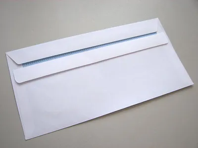 Produktbild von Folienumschlag DL Weiß SK 110x220 /1000 Stück/