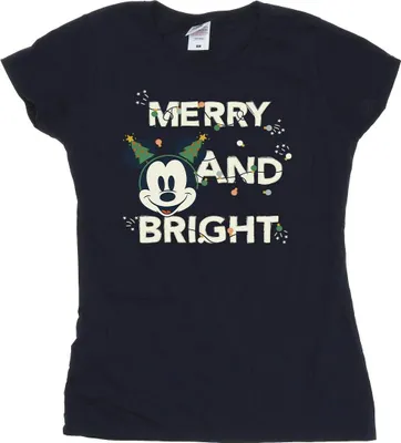 Produktbild von Disney - "Merry & Bright" T-Shirt für Damen BI48835 (L) (Marineblau)
