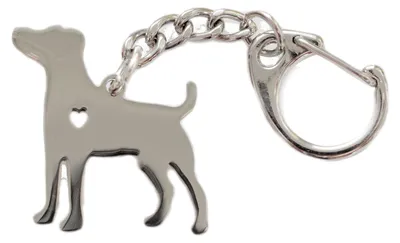 Produktbild von Hund Herz Schlüsselanhänger Miniblings Anhänger Schlüsselring Labrador Edelstahl