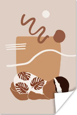 Produktbild von MuchoWow® Poster Pastell - Baby - Familie - Kinder 20x30 cm - Papierdruck