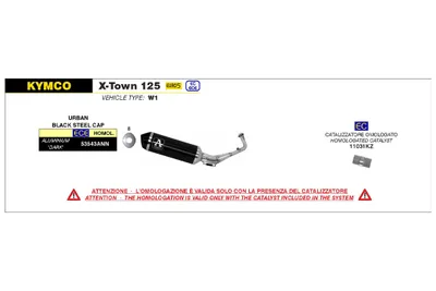 Zdjęcie produktu dla Zatwierdzony katalizator dla układu wydechowego ARROW