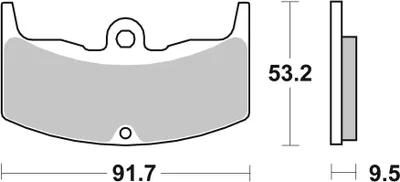 Produktbild von sbs Bremsbeläge Satz Hinten 571HF