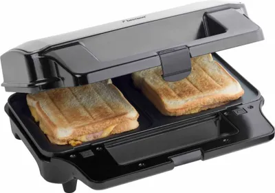 Produktbild von Bestron Antihaftbeschichteter 3-in-1 Sandwich-Kontaktgrill, 900 W, Schwarz