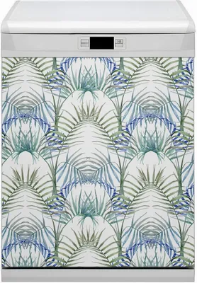Produktbild von Dekorative Magnetmatte Küche Geschirrspüle 60x70 cm  Magnet für Spülmaschine  - Tropenurlaub