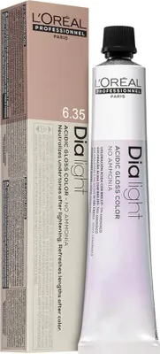 Produktbild von L'Oréal Professionnel DiaLight 6.35 Färbung L'Oréal Dark Golden Auburn Blonde Ammoniakfrei, 50ml