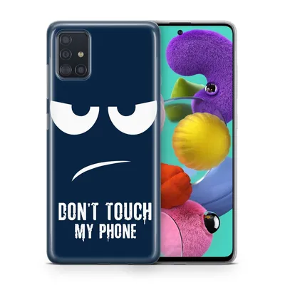 Produktbild von Handyhülle Schutzhülle für Apple iPhone 11 Case Cover Tasche Bumper Etuis TPU, Modell:Apple iPhone 11, Motiv auswählen:Dont Touch My Phone Blau
