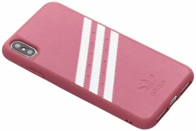 Produktbild von adidas Originals Back cover kompatibel mit iPhone Xs Max - Pink