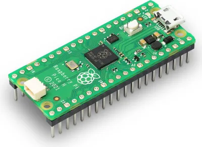 Produktbild von Raspberry Pi Pico, RP2040 Mikrocontroller-Board, mit Headern